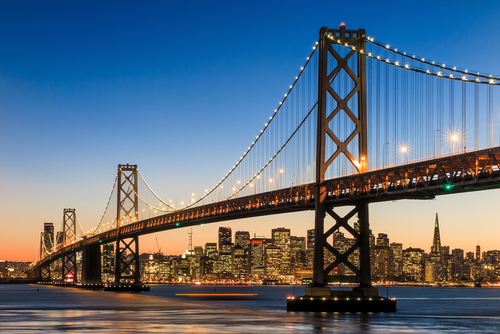 San Francisco's Golden Gate Bridge, Charter Bus Houston, Texas