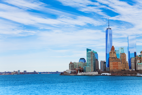 New York Harbor, Charter Bus Texas