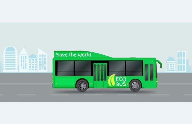 eco-friendly bus, Green Travel